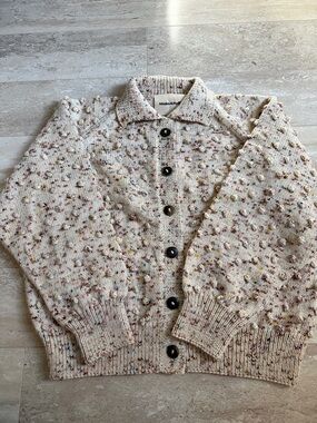Misha And Puff Cream Confetti Cardigan - Very rare - Like New - Small